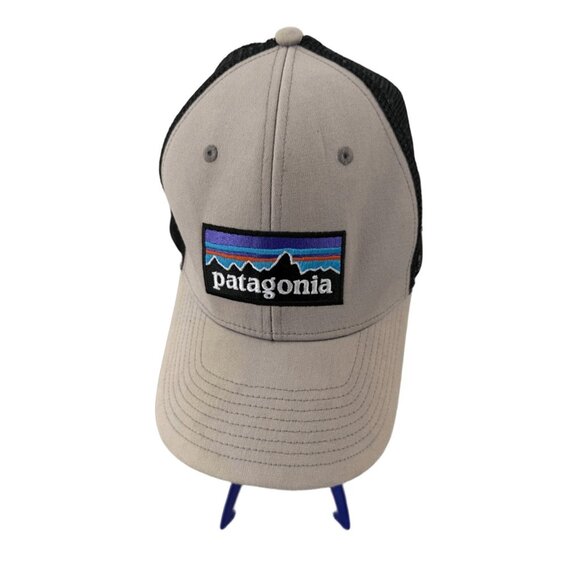 Patagonia Snapback 5 Panel Baseball Hat One Size Beige Mountain Scape - Picture 1 of 7